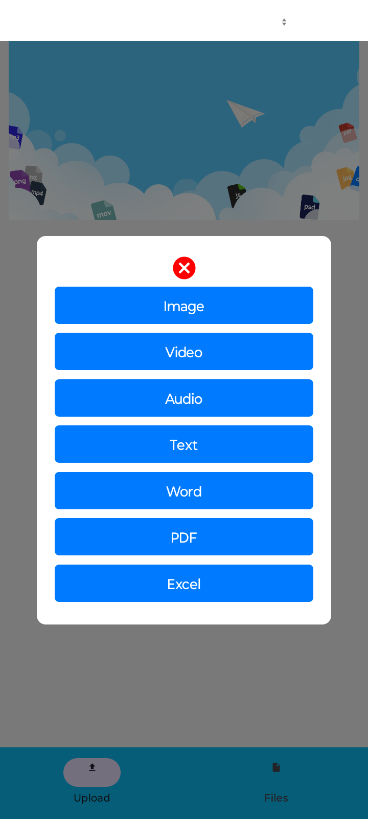 Aperçu du projet Application mobile de gestion de fichiers